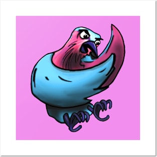 Colorful Cartoon Bird 1 Posters and Art